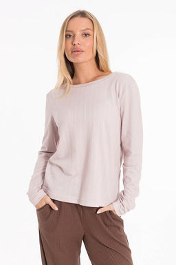 Лонгслив М325262лб лиловый/белый - Елена фото 2