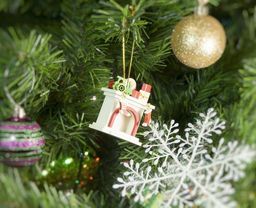 Новогодняя елочная игрушка: Камин 1013 P