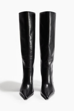 Botas de piel a la rodilla - H&m фото 6