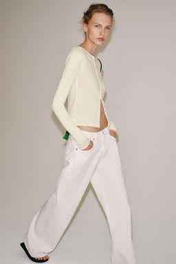 RUSTIC T-SHIRT WITH BUTTONS - Zara фото 5