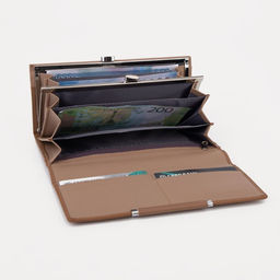 Кошелёк на магнитах, цвет коричневый - Simaland фото 4