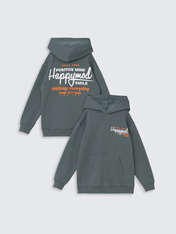 Kap??onlu Erkek ?ocuk Kal?n Sweatshirt