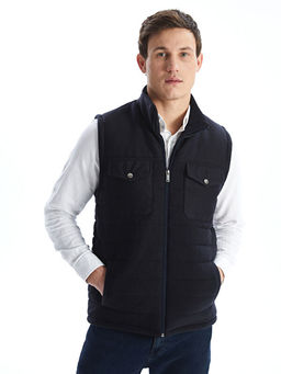 Standart Kal?p Dik Yaka Erkek Yelek