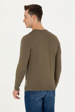 U. S. Polo Assn Мужской свитер цвета хаки - U.s. polo assn фото 12