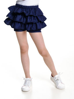 Джинсовые шорты для девочки UD 4334 т.джинс - Mini maxi фото 6