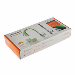 Смеситель для кухни Accoona A9890T, однорычажный, с силиконовым изливом, серый/хром