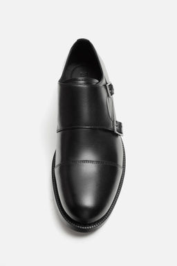 DOUBLE BUCKLE LEATHER SHOES - Zara фото 6