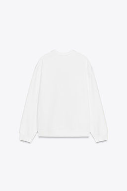 FRONT EMBROIDERED SWEATSHIRT - Zara фото 5
