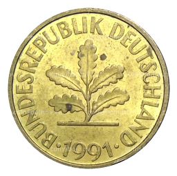 10 пфеннигов 1991 года F Германия