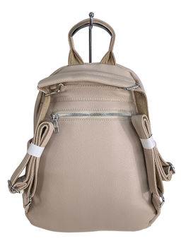 Сумка-рюкзак из искусственной кожи, цвет светло бежевый - Greta фото 2