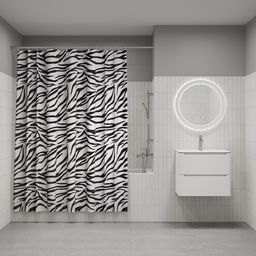 BB03P18i11, Штора для ванной, 200x180 см, Полиэстер, ID