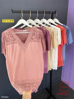 Женская блузка с коротким рукавом