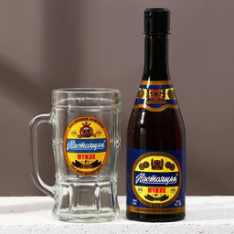 Подарочный набор мужской Настоящий мужик, гель для душа, 500 мл и пивная кружка, 500 мл - Чистое счастье фото 2