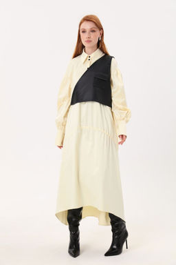 Платье NIKVA н802-2 сливочный/черный