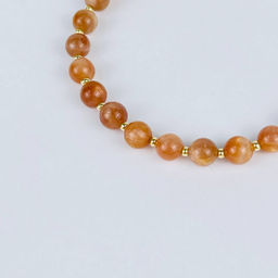 Браслет регулируемый из Солнечного камня от 16 см