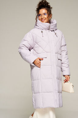 Пальто Beautiful Free 8016 светло-серый