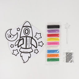 Фреска форменная с блёстками «Ракета»