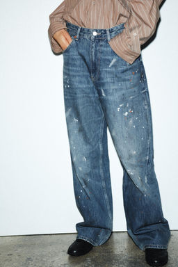 TRF LOOSE OVERSIZE HIGH-WAIST JEANS