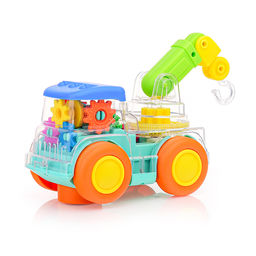 Машина "Автокран" на батарейках, в коробке