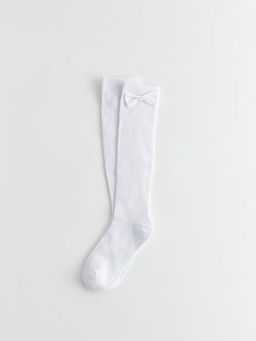 Fiyonk Detayl? K?z ?ocuk Diz Alt? ?orap