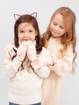 Варежки детские на шнурке Kim Lin  фото 4