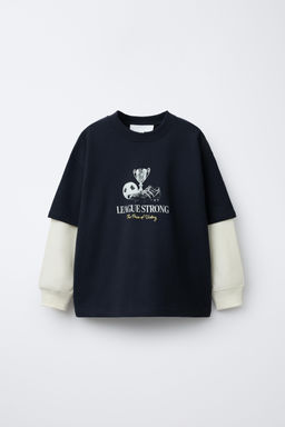 DOUBLE-SLEEVE FOOTBALL T-SHIRT - Zara фото 7