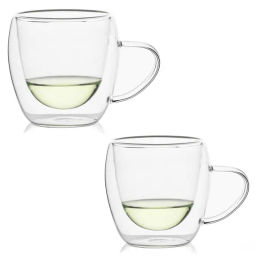 Цена за 2 шт. Кружка необжигающая, стекло 250 мл (уп 2 шт)