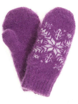 Варежки детские круговые Снежинка 0506-7