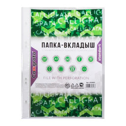 Файл-вкладыш А5, 40 мкм, Calligrata, глянцевый, вертикальный, 100 штук  фото 3