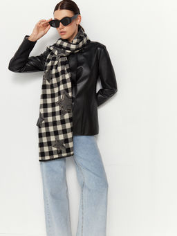 в составе ШЕРСТЬ и КАШЕМИР Большой, мягкий, теплый  двусторонний палантин - Tantino фото 3