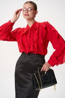 Рубашка Кристл (красный) - Эльза фото 5