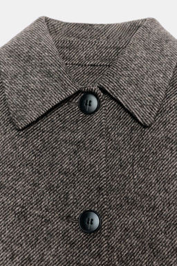 HERRINGBONE SHORT COAT