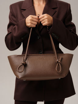 Кожаная сумка Linda DBR 31340 коричневый какао