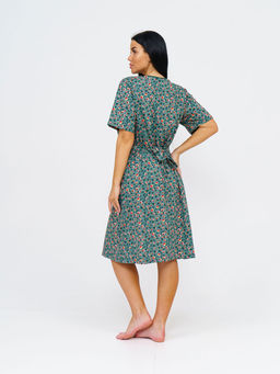 Халат женский, цвет зеленый