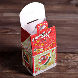 Цена за 5 шт. Подарочная коробка Домик снеговиков, 9,1 х 7 х 15,7 см - Simaland фото 3