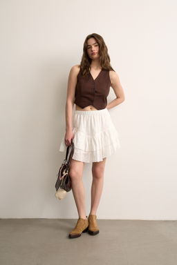 Юбка с оборками мини - Mollis фото 2