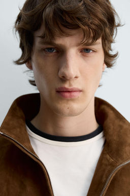 LIMITED EDITION COMBINED LEATHER JACKET - Zara фото 6