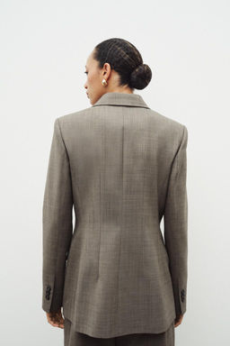 ZW COLLECTION WOOL BLEND FITTED BLAZER - Zara фото 3