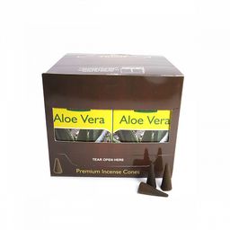 Благовония конусы Sarathi Cones Aloe Vera алое вера уп-12шт