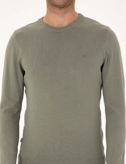 Ada _ay_ Slim Fit Bisiklet Yaka Basic Triko Kazak