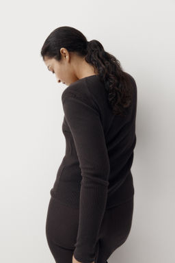 Top de canal? con cuello panadero - H&m фото 3