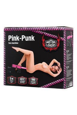Секс-машина Pink-Punk, MotorLovers, ABS, розовый, 36 см - Toyfa фото 9