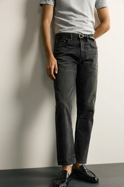 JEANS SLIM TAPERED FIT / Carb?n - Zara фото 5