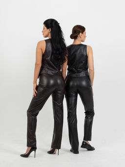 Жилет приталенный экокожа - Трика фото 7