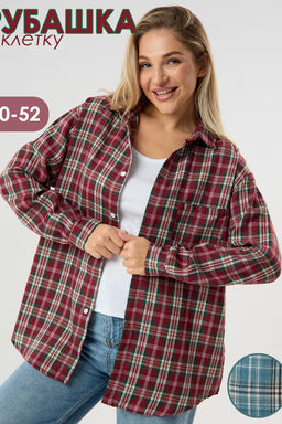 Рубашка женская в клетку
