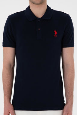 Erkek Slim Fit Polo Yaka Koyu Lacivert Basic Ti__rt Sepette S_rpriz _ndirim - U.s. polo assn фото 6