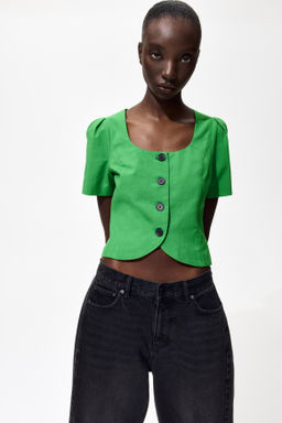 Blusa con escote en U - H&m фото 3