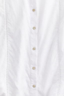 Blusa con detalles de encaje en escalera - H&m фото 7