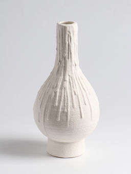 Ваза для цветов «Кристилис», 22×10.5 см, керамика, белая