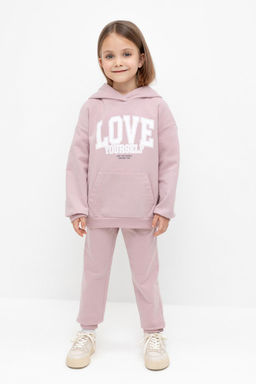 КР 400781/розово-сиреневый брюки для дев